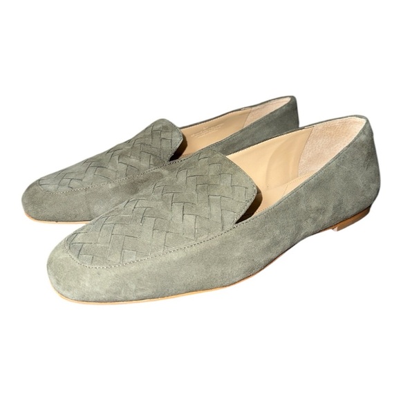 Talbots women’s Tuscan Olive Suede Stella Flat\ loafers size 8M - Picture 4 of 9